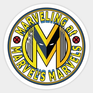 Marveling Logo with Claws Sticker